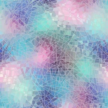 Vector mosaic art pattern. Curved mosaic image Stock Illustration