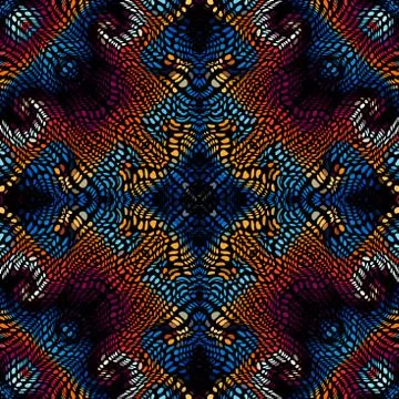 Vector mosaic art pattern. Curved mosaic image 스톡 일러스트