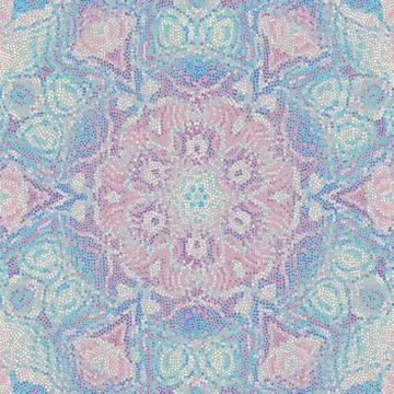 Vector mosaic art pattern. Vector mosaic image Stock Illustration