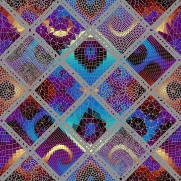 Vector mosaic art pattern. Vector mosaic image Stockillustratie