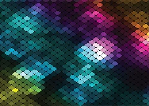 Vector mosaic background Stock Illustration