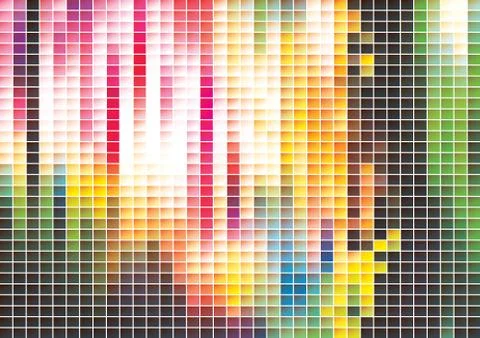 Vector mosaic background Stock Illustration