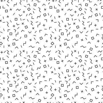 Vector mosaic memphis seamless pattern. 库存插图