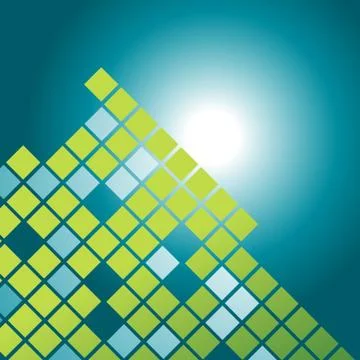 Vector mosaic pattern design Illustrazione stock