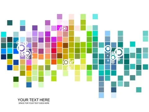 Vector mosaic pattern Illustrazione stock