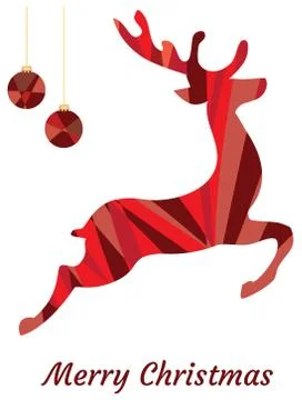 Vector Mosaic Reindeer Stock Illustration