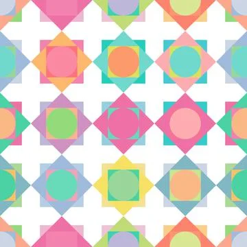 Vector mosaic seamless pattern. Geometric texture concept Stock Illustration