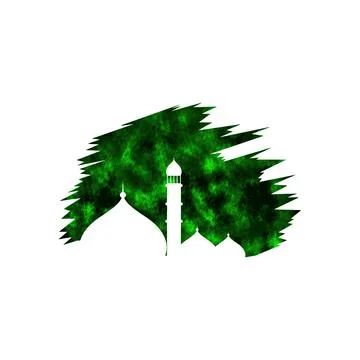 Vector mosque watercolor 库存插图