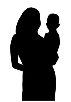 Vector Mother and Child Stock Illustration