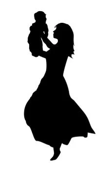 Vector Mother and Child Stock Illustration