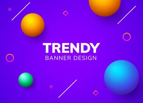 Vector motion gradient or liquid graphic banner background. Fluid geometric Stock Illustration