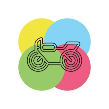 Vector Motorcycle illustration Stock Illustration