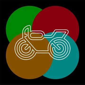 Vector Motorcycle illustration Stock Illustration