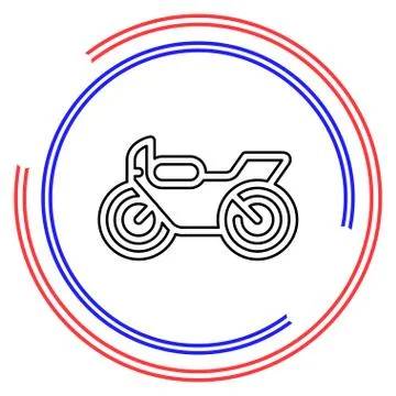 Vector Motorcycle illustration Stock Illustration