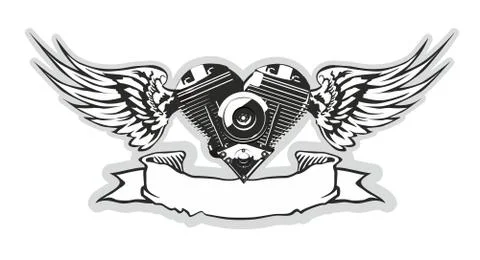 Vector Motorheart Stock Illustration