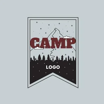 Vector mountain Doodle illustration. Stock Illustration