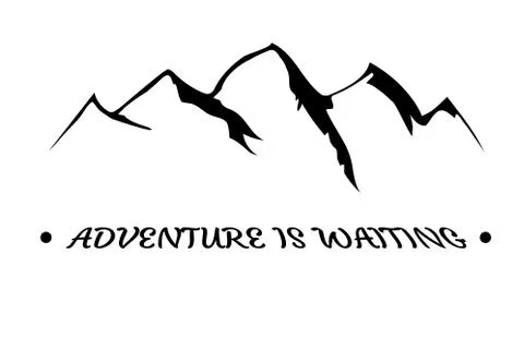 Vector Mountains Background Stock Illustration