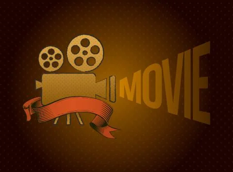 Vector movie projector Illustrazione stock