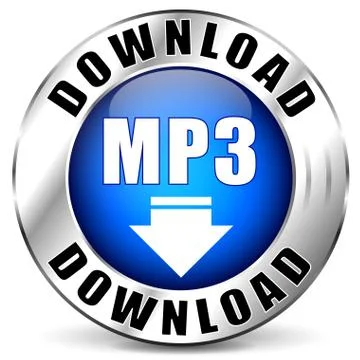 Vector mp3 chrome icon Stock Illustration
