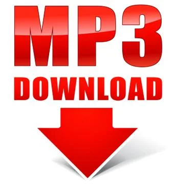 Vector mp3 download icon Illustrazione stock