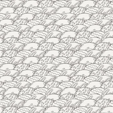 Vector Muffins Seamless Pattern. Cakes, Sweets Stock Illustration