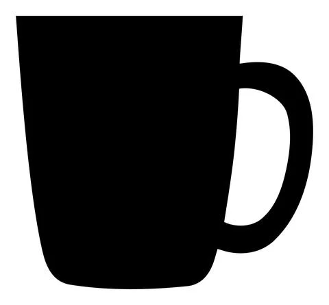 Vector Mug Flat Icon Image Stock Illustration