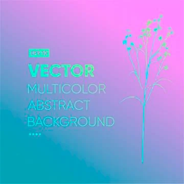 Vector multicolor abstract background art trendy illustration Stock Illustration