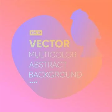 Vector multicolor abstract background art trendy illustration Stock Illustration