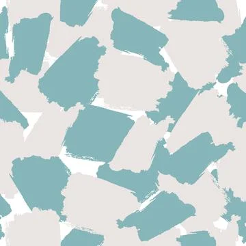 Vector multicolor seamless pattern from blots. Free form abstract spots. Design Stock Illustration