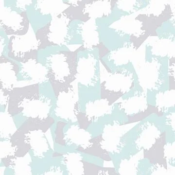 Vector multicolor seamless pattern from green, white, gray blots. Free form Stock Illustration
