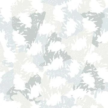 Vector multicolor seamless pattern from white, green blots. Free form abstract Stock Illustration