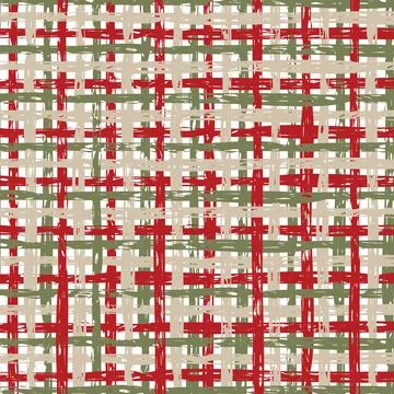 Vector multicolour wicker texture fabric weave seamless pattern. Canvas for e Stock Illustration