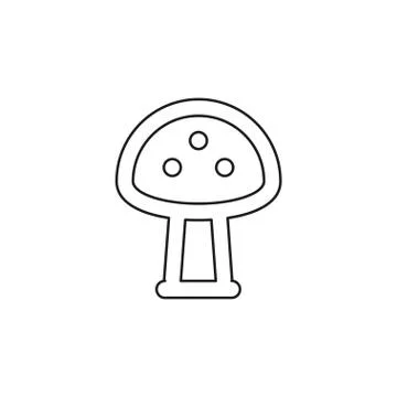 Vector Mushroom vegetable illustration Stock Illustration