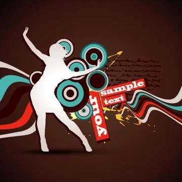 Vector music artwork Stock Illustration