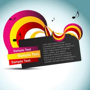 Vector music background Stock Illustration