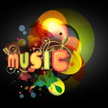Vector music background Stock Illustration