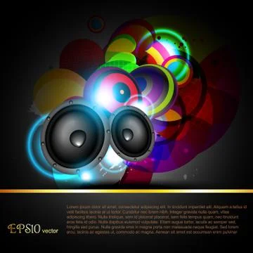 Vector music background Stock Illustration