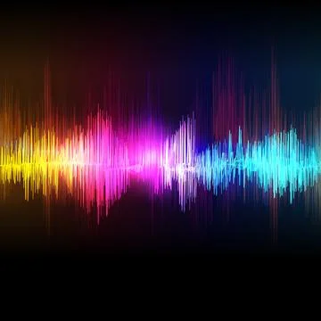 Vector music equalizer wave Illustrazione stock
