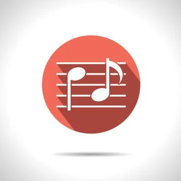 Vector music icon. Eps10 Stock Illustration