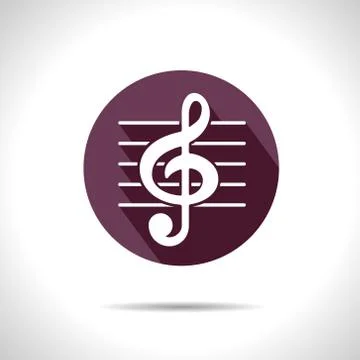 Vector music icon. Eps10 Stock Illustration