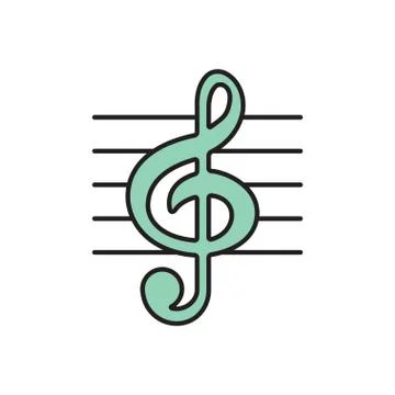 Vector music icon. Eps10 Stock Illustration