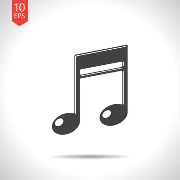 Vector music icon. Eps10 Stock Illustration