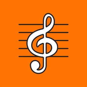 Vector music icon. Eps10 Stock Illustration