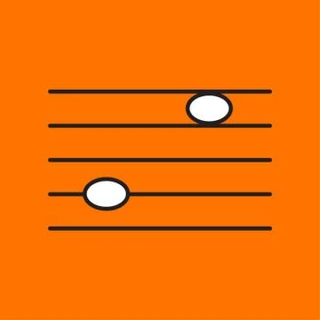 Vector music icon. Eps10 Stock Illustration