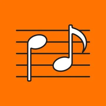 Vector music icon. Eps10 Stock Illustration