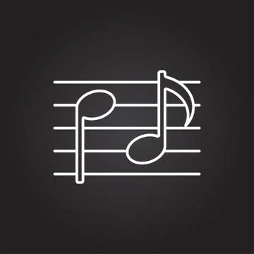 Vector music icon Stock Illustration