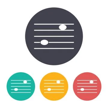 Vector music icon Stock Illustration