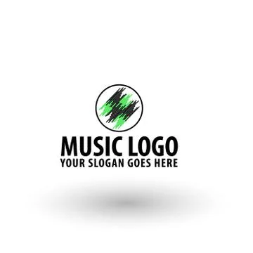 Vector Music Logo Stock Illustration