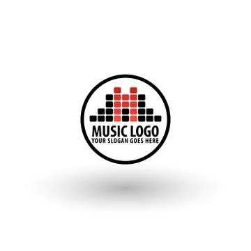 Vector Music Logo Stock Illustration