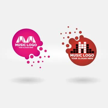 Vector Music Logo Illustrazione stock